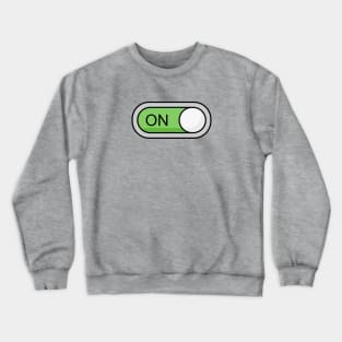 On Toggle Button Crewneck Sweatshirt